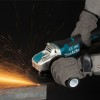 Makita Τροχός 125mm Μπαταρίας Brushless με Ρύθμιση Στροφών 18V Solo