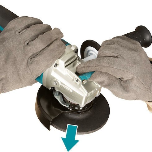 Makita Τροχός 125mm Μπαταρίας Brushless με Ρύθμιση Στροφών 18V Solo