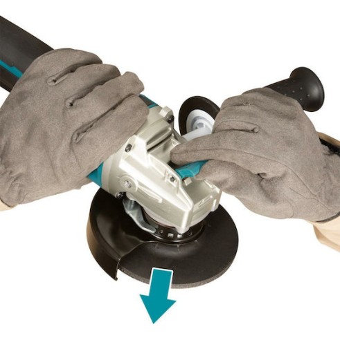 Makita Τροχός 125mm Μπαταρίας Brushless με Ρύθμιση Στροφών 18V Solo