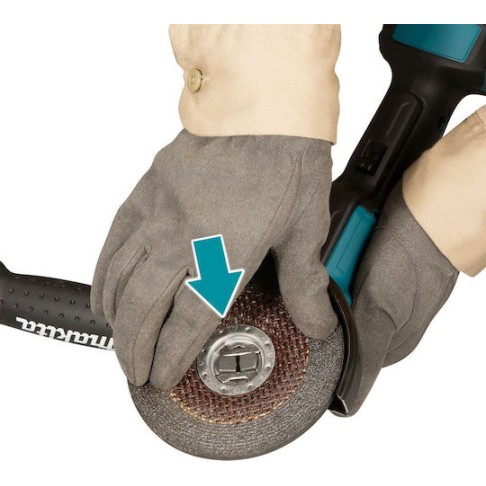 Makita Τροχός 125mm Μπαταρίας Brushless με Ρύθμιση Στροφών 18V Solo