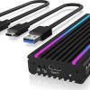 Icy Box IB-1824ML-C31 Θήκη για Σκληρό Δίσκο M.2 PCI Express NVME με σύνδεση USB 3.1 Type-C IB-1824ML-C31