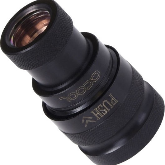 Alphacool Eiszapfen quick coupling female G1/4 inner thread Deep Black