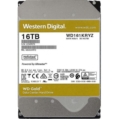 Western Digital Gold 16TB HDD Σκληρός Δίσκος 3.5