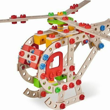 Eichhorn Παιχνίδι Κατασκευών Ξύλινo Ελικόπτερο