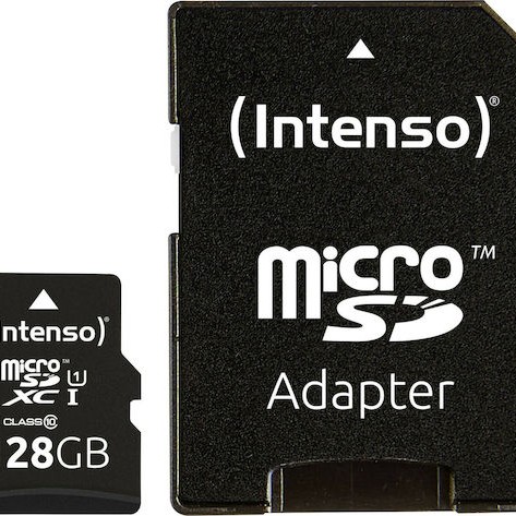 Intenso Professional microSDXC 128GB Class 10 U3 UHS-I με αντάπτορα