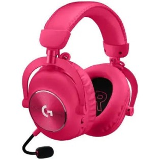 Logitech Pro X 2 Lightspeed Ασύρματο Over Ear Gaming Headset με σύνδεση 3.5mm / Bluetooth Ροζ