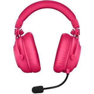 Logitech Pro X 2 Lightspeed Ασύρματο Over Ear Gaming Headset με σύνδεση 3.5mm / Bluetooth Ροζ