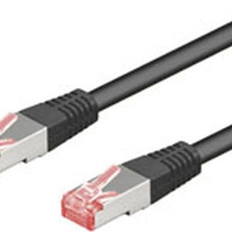 Goobay S/FTP Cat.6 Καλώδιο Δικτύου Ethernet 1m Μαύρο 1τμχ