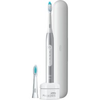 Oral-B Pulsonic Slim Luxe 4500 Ηλεκτρική Οδοντόβουρτσα με Χρονομετρητή και Θήκη Ταξιδίου Ασημί