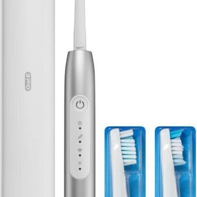 Oral-B Pulsonic Slim Luxe 4500 Ηλεκτρική Οδοντόβουρτσα με Χρονομετρητή και Θήκη Ταξιδίου Ασημί