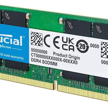 Crucial DDR4 με Module 1x32GB και Ταχύτητα 3200 για Laptop