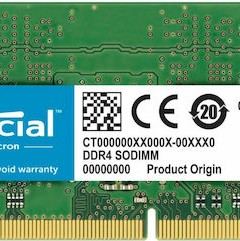 Crucial DDR4 με Module 1x16GB και Ταχύτητα 3200 για Laptop