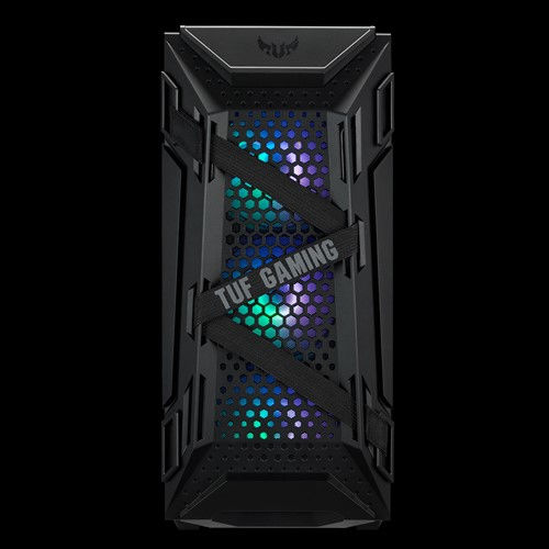 Asus TUF Gaming GT301 Midi Tower Κουτί Υπολογιστή με Πλαϊνό Παράθυρο και RGB Φωτισμό Μαύρο