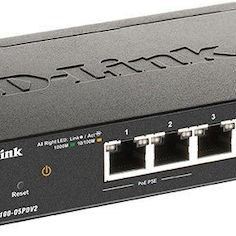 D-Link DGS-1100-05PD v2 Managed L2 PoE Switch με 5 Θύρες Gigabit (1Gbps) Ethernet