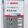 Bosch Twist Drill Pointteq Τρυπάνι HSS με Εξάγωνο Στέλεχος για Μέταλλο 3.5mm