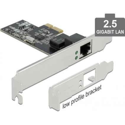 DeLock Ενσύρματη Κάρτα Δικτύου Gigabit (2.5Gbps) Ethernet PCI