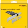 DeLock Ενσύρματη Κάρτα Δικτύου Gigabit (2.5Gbps) Ethernet PCI