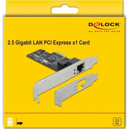 DeLock Ενσύρματη Κάρτα Δικτύου Gigabit (2.5Gbps) Ethernet PCI