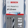 Bosch Twist Drill Pointteq Τρυπάνι HSS με Εξάγωνο Στέλεχος για Μέταλλο 10mm