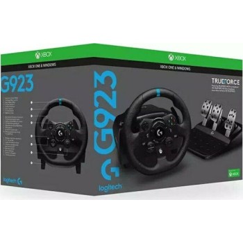 Logitech G923 Trueforce Xbox Τιμονιέρα με Πετάλια για PC / Xbox Series X/S / XBOX One με 900° Περιστροφής