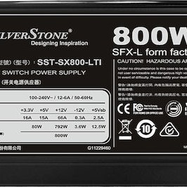 Silverstone SFX SX800-LTI 800W Μαύρο Τροφοδοτικό Υπολογιστή Full Modular 80 Plus Titanium