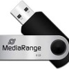 MediaRange Neutral 8GB USB 2.0 Stick Μαύρο