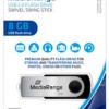MediaRange Neutral 8GB USB 2.0 Stick Μαύρο
