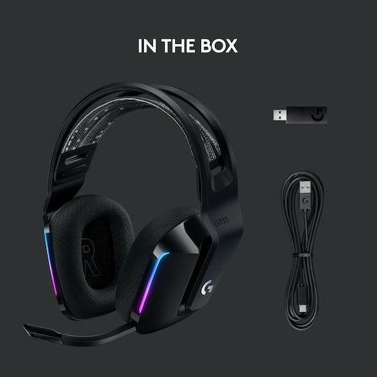 Logitech G733 Ασύρματο Over Ear Gaming Headset με σύνδεση USB