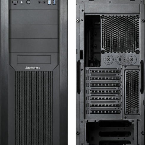 Chieftec CW-01B-OP Midi Tower Κουτί Υπολογιστή Μαύρο
