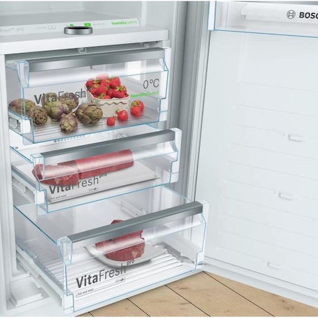 Bosch Εντοιχιζόμενο Μονόπορτο Ψυγείο 289lt Υ177.5xΠ55.8xΒ54.5εκ. Λευκό KIF81PFE0