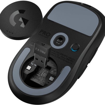 Logitech Pro X Superlight 2 Ασύρματο Gaming Ποντίκι 32000 DPI Μαύρο