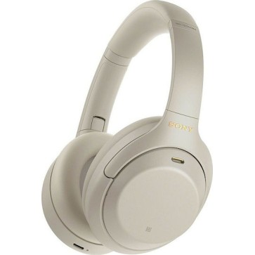 Sony WH-1000XM4 Ασύρματα / Ενσύρματα Over Ear Ακουστικά με 30 ώρες Λειτουργίας και Quick Charge Ασημί
