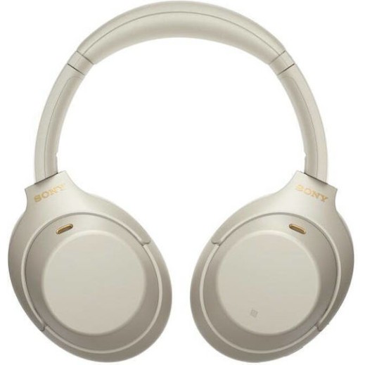 Sony WH-1000XM4 Ασύρματα / Ενσύρματα Over Ear Ακουστικά με 30 ώρες Λειτουργίας και Quick Charge Ασημί