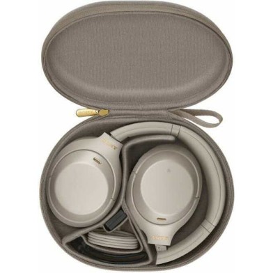 Sony WH-1000XM4 Ασύρματα / Ενσύρματα Over Ear Ακουστικά με 30 ώρες Λειτουργίας και Quick Charge Ασημί