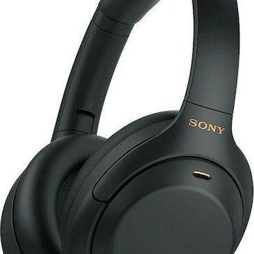 Sony WH-1000XM4 Ασύρματα / Ενσύρματα Over Ear Ακουστικά με 30 ώρες Λειτουργίας Μαύρα