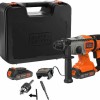 Black & Decker Κρουστικό Σκαπτικό Πιστολέτο Μπαταρίας 18V 2x2.5Ah με Υποδοχή SDS Plus