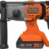 Black & Decker Κρουστικό Σκαπτικό Πιστολέτο Μπαταρίας 18V 2x2.5Ah με Υποδοχή SDS Plus