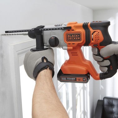 Black & Decker Κρουστικό Σκαπτικό Πιστολέτο Μπαταρίας 18V Solo με Υποδοχή SDS Plus
