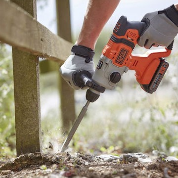 Black & Decker Κρουστικό Σκαπτικό Πιστολέτο Μπαταρίας 18V Solo με Υποδοχή SDS Plus