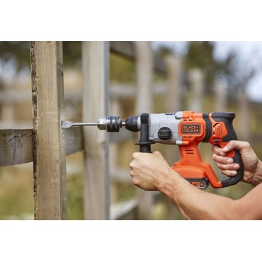 Black & Decker Κρουστικό Σκαπτικό Πιστολέτο Μπαταρίας 18V Solo με Υποδοχή SDS Plus