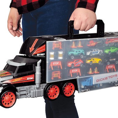 Dickie Σετ Φορτηγό Μεταφορέας Βαλίτσα & 7 Αυτοκινητάκια
