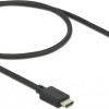 DeLock HDMI 2.1 Cable HDMI male - HDMI male 0.5m Μαύρο