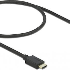 DeLock HDMI 2.1 Cable HDMI male - HDMI male 0.5m Μαύρο