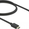 DeLock HDMI 2.1 Cable HDMI male - HDMI male 1m Μαύρο