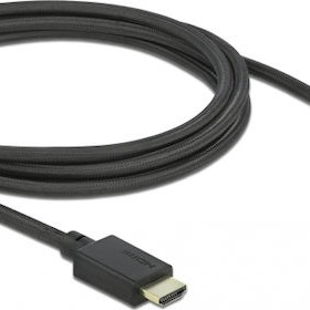 DeLock HDMI 1.3 Braided / Free Angle (180°) Cable HDMI male - HDMI male 2m Μαύρο
