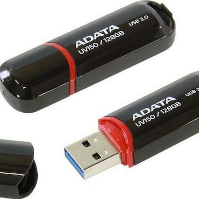 Adata DashDrive Value UV150 128GB USB 3.0 Stick Μαύρο