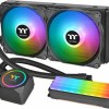 Thermaltake Floe RC240 Υδρόψυξη Επεξεργαστή Διπλού Ανεμιστήρα 120mm για Socket AM4/1200/115x με RGB Φωτισμό