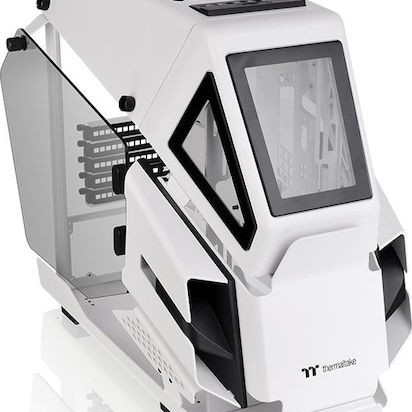 Thermaltake AH T200 Gaming Micro Tower Κουτί Υπολογιστή με Πλαϊνό Παράθυρο Λευκό