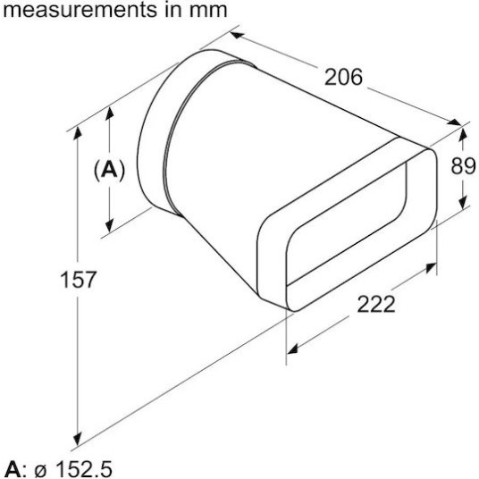 Bosch Σύνδεσμος/Γωνία Απορροφητήρα Συμβατός με Bosch