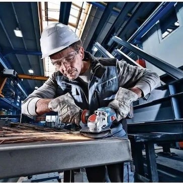 Bosch GWX 18V-15 SC Τροχός 125mm Μπαταρίας Brushless με Ρύθμιση Στροφών 18V Solo